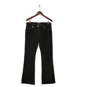 Versace Jeans Couture Womens Pants Black 30 Corduroy Bootcut Flare Logo